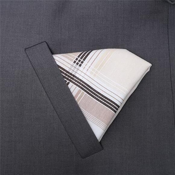 Soft Cotton Handkerchiefs for Men with ElegantPattern in AssortedColor,16 inches - Picture 6 of 7